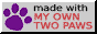 made with my own too paws button